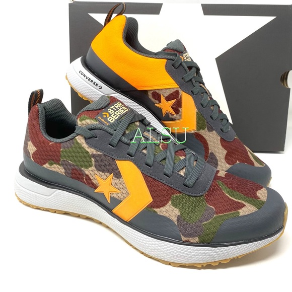 Converse Other - 💖MEGA SALE💖Converse Men's  Canvas Low   Star Series Run OX Khaki Camo 166443C